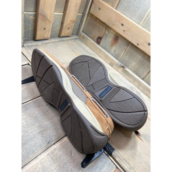 US11 Sperry Top Sider Leather Intripid STS21592 2 Eye Boat Shoes Mens Tan - Picture 7 of 8